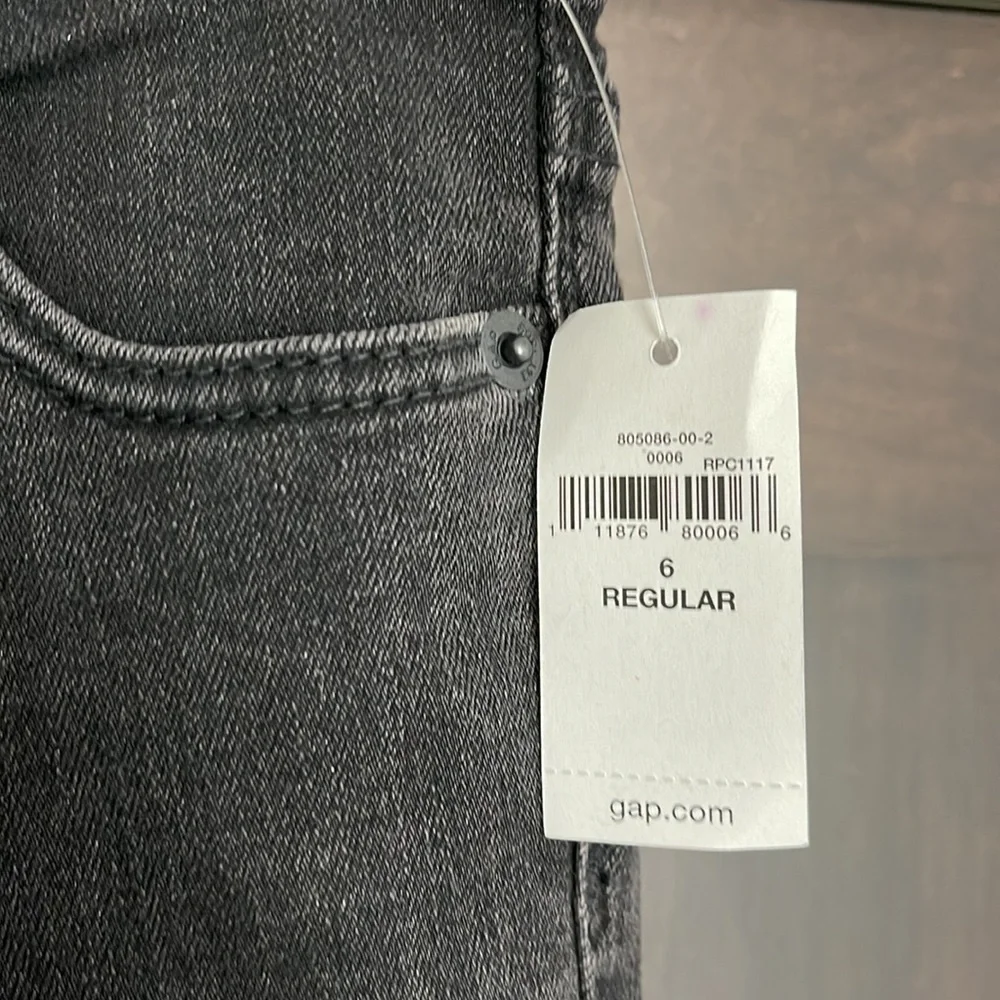 Gap Kids Girls Super Skinny Black Jeans size 6